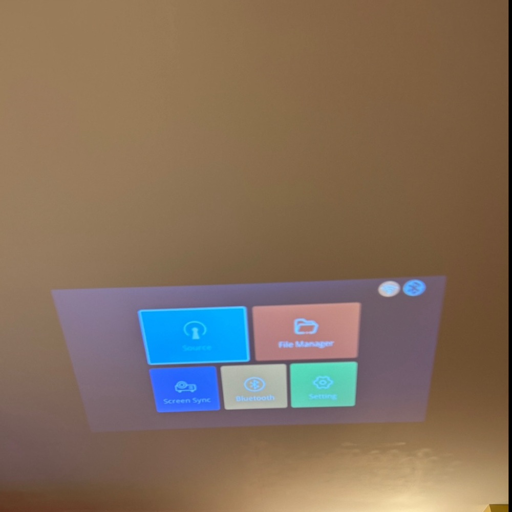 FANGOR 1080P HD Projector, WiFi Bluetooth Projectors, Max 230” Projection Screen